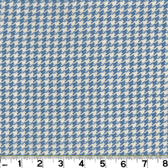 Roth and Tompkins D2133 HOUNDSTOOTH Fabric in CORNFLOWER